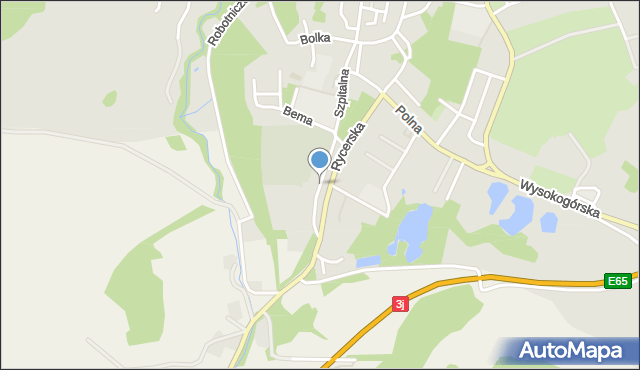 Bolków powiat jaworski, Dawna Nowotki Marcelego, mapa Bolków powiat jaworski