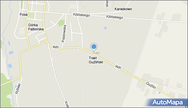 Brześć Kujawski, Dawna 1 Armii Wojska Polskiego, mapa Brześć Kujawski