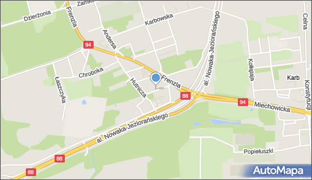 Bytom, Dąbrowskiego Henryka, gen., mapa Bytomia