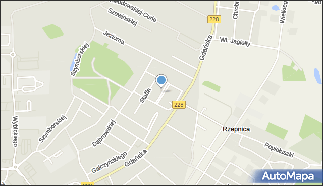 Bytów, Dawna Kruczkowskiego Leona, mapa Bytów
