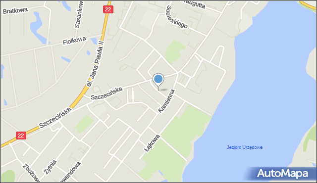 Człuchów, Dąbrowskiego Jarosława, gen., mapa Człuchów