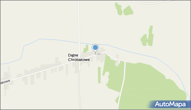Dąbie Chrobakowe, Dąbie Chrobakowe, mapa Dąbie Chrobakowe