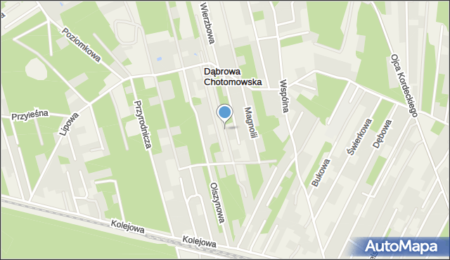 Dąbrowa Chotomowska, Dąbrowa Chotomowska, mapa Dąbrowa Chotomowska