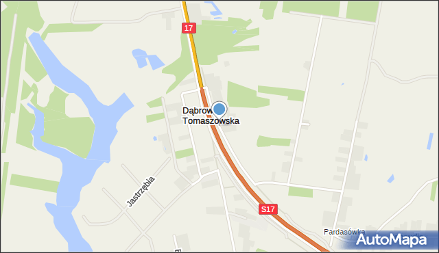 Dąbrowa Tomaszowska, Dąbrowa Tomaszowska, mapa Dąbrowa Tomaszowska