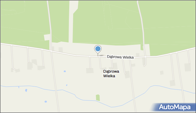 Dąbrowa Wielka gmina Nowa Wieś Wielka, Dąbrowa Wielka, mapa Dąbrowa Wielka gmina Nowa Wieś Wielka