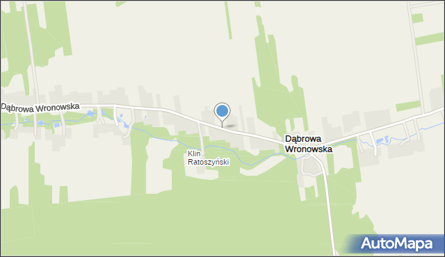 Dąbrowa Wronowska, Dąbrowa Wronowska, mapa Dąbrowa Wronowska