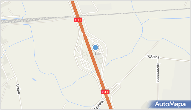 Dąbrówka gmina Dopiewo, Dąbrówka, mapa Dąbrówka gmina Dopiewo