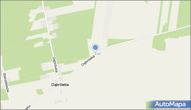 Dąbrówka gmina Sulmierzyce, Dąbrówka, mapa Dąbrówka gmina Sulmierzyce
