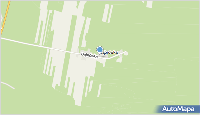 Dąbrówka gmina Tarłów, Dąbrówka, mapa Dąbrówka gmina Tarłów