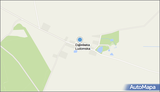 Dąbrówka Ludomska, Dąbrówka Ludomska, mapa Dąbrówka Ludomska