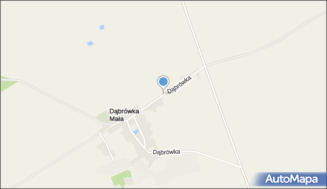 Dąbrówka Mała gmina Szczaniec, Dąbrówka Mała, mapa Dąbrówka Mała gmina Szczaniec
