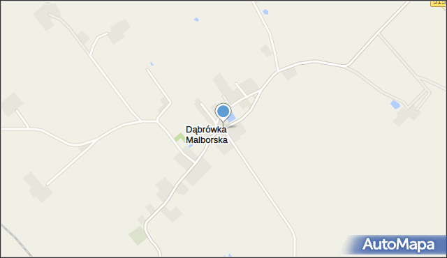 Dąbrówka Malborska, Dąbrówka Malborska, mapa Dąbrówka Malborska