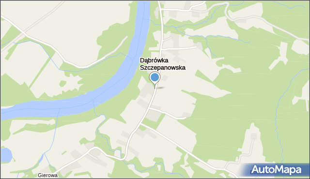 Dąbrówka Szczepanowska, Dąbrówka Szczepanowska, mapa Dąbrówka Szczepanowska