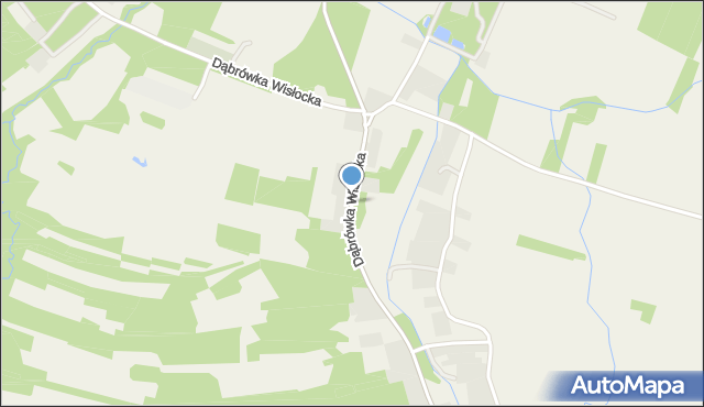Dąbrówka Wisłocka, Dąbrówka Wisłocka, mapa Dąbrówka Wisłocka