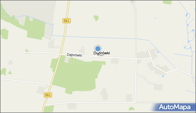 Dąbrówki gmina Bieżuń, Dąbrówki, mapa Dąbrówki gmina Bieżuń