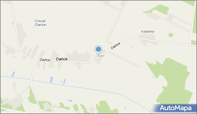 Dańce, Dańce, mapa Dańce
