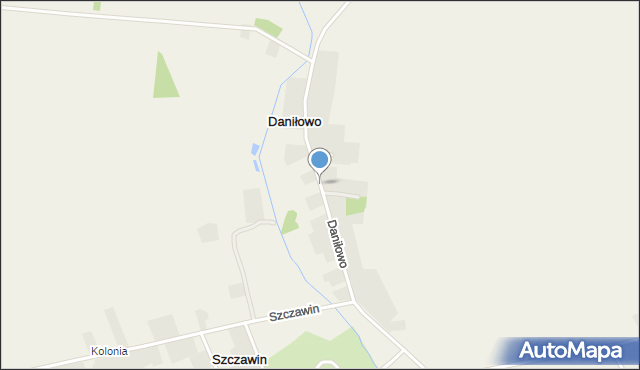 Daniłowo gmina Goworowo, Daniłowo, mapa Daniłowo gmina Goworowo