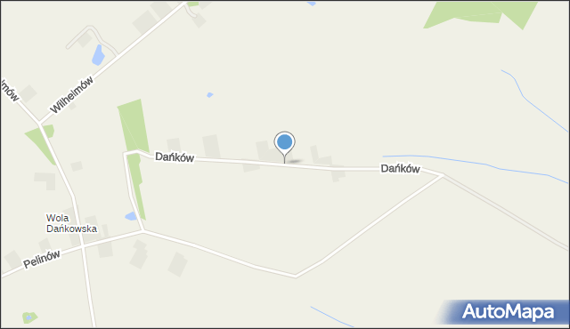 Dańków gmina Błędów, Dańków, mapa Dańków gmina Błędów