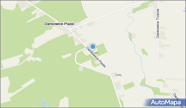 Dankowice-Piaski, Dankowice-Piaski, mapa Dankowice-Piaski