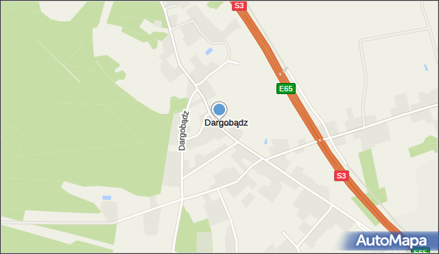 Dargobądz, Dargobądz, mapa Dargobądz