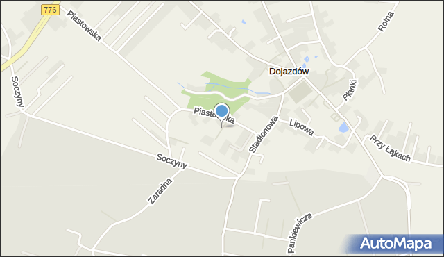 Dojazdów, Dawna Letnisko, mapa Dojazdów