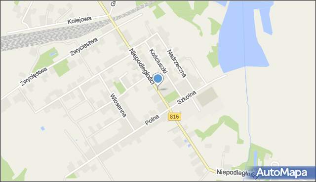 Dorohusk-Osada, Dawna 1 Armii Wojska Polskiego, mapa Dorohusk-Osada