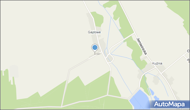 Dziewkowice, Dawna Służba Polsce, mapa Dziewkowice