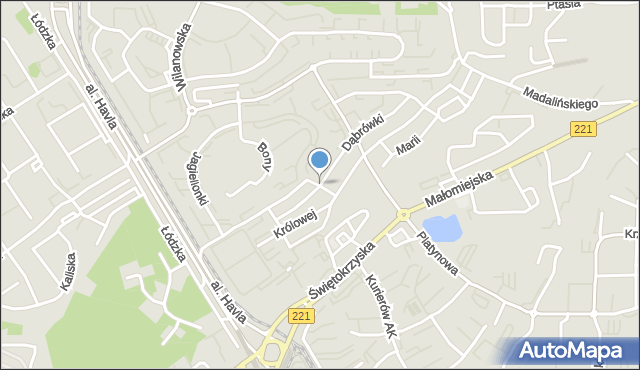 Gdańsk, Dąbrówki, mapa Gdańska