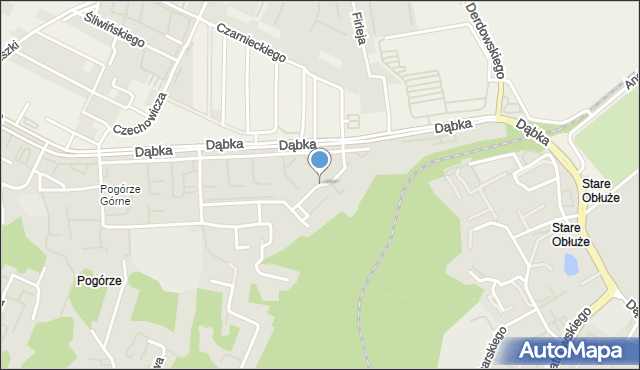 Gdynia, Dawna Rzymowskiego Wincentego, mapa Gdyni