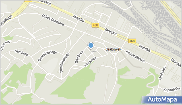 Gdynia, Dawna Henryka Rutkowskiego, mapa Gdyni