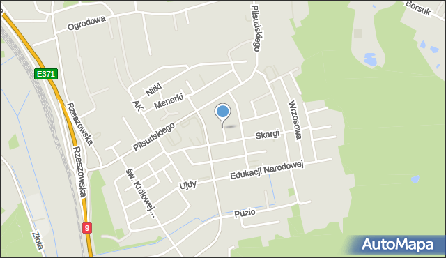 Głogów Małopolski, Dąbrowskiego Henryka, gen., mapa Głogów Małopolski