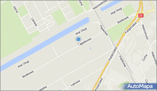 Gorzów Wielkopolski, Dawna Krasickiego Janka, mapa Gorzów Wielkopolski