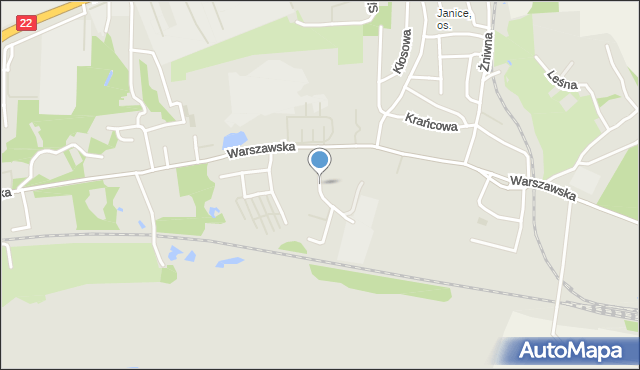 Gorzów Wielkopolski, Dawna Szenwalda Lucjana, mapa Gorzów Wielkopolski