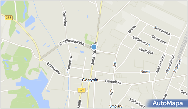 Gostynin, Dawna 1 Grudnia 1939 r., mapa Gostynin