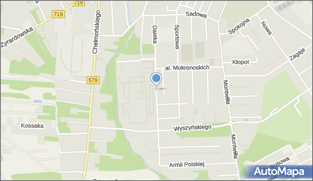Grodzisk Mazowiecki, Daleka, mapa Grodzisk Mazowiecki