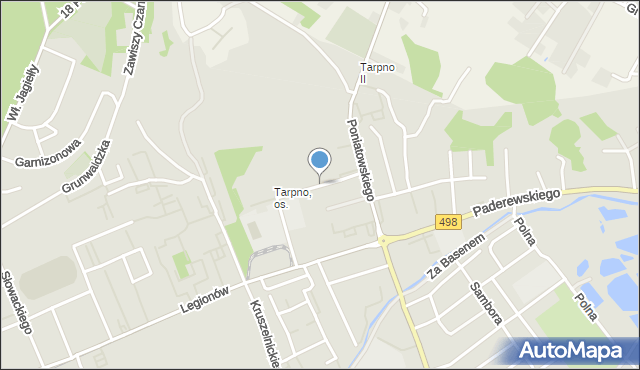 Grudziądz, Dąbrówki, mapa Grudziądza