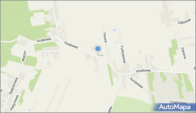 Janiszew gmina Zakrzew, Dawna Południowa, mapa Janiszew gmina Zakrzew