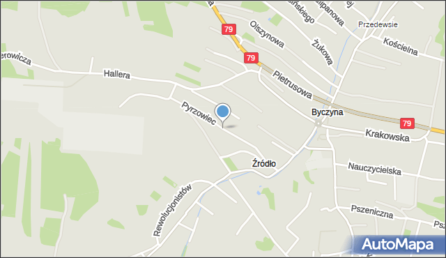 Jaworzno, Dawna Leńskiego Juliana, mapa Jaworzno