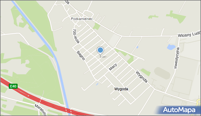 Jaworzno, Dawna Szulgacza Pawła, mapa Jaworzno