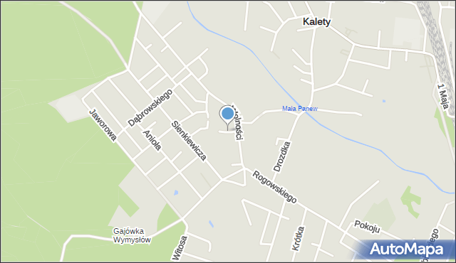 Kalety powiat tarnogórski, Damrota, mapa Kalety powiat tarnogórski