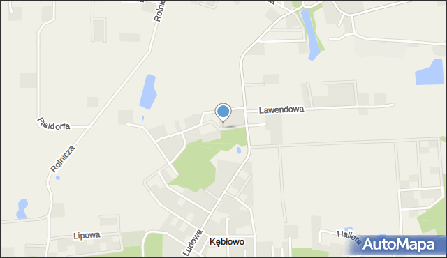 Kębłowo gmina Luzino, Dawna Szenwalda, mapa Kębłowo gmina Luzino