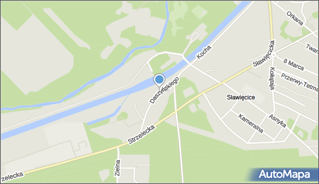 Kędzierzyn-Koźle, Daszyńskiego Ignacego, mapa Kędzierzyna-Koźle