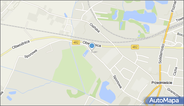 Kępno, Dawna Walki Młodych, mapa Kępno