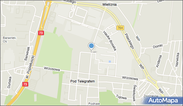 Kielce, Dawna Żołnierzy Radzieckich, mapa Kielc