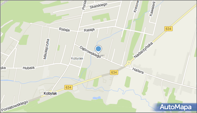 Kobyłka, Dąbrowskiego Henryka, gen., mapa Kobyłka