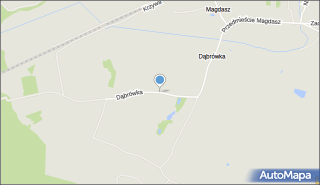 Koniecpol, Dawna Przedmieście Dąbrówki, mapa Koniecpol