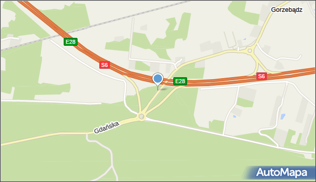 Koszalin, Darłowska, mapa Koszalina
