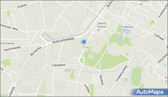 Kraków, Dawna Szwai Jana, mapa Krakowa