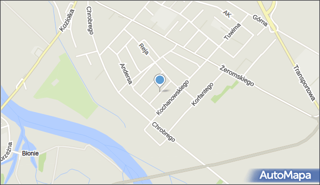 Krapkowice, Dąbrowskiej Marii, mapa Krapkowice