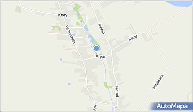 Kryry, Dawna Łoskutowa, mapa Kryry